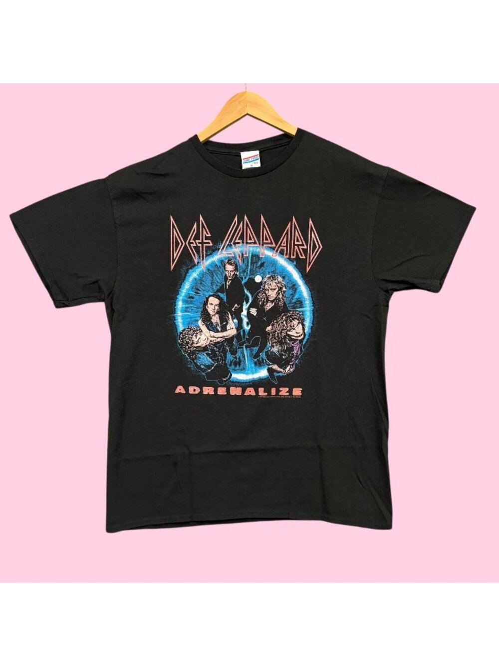 Def Leppard Adrenalize Album Heavy Metal Band Tee M
